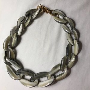 J.Crew Green Tortoiseshell Statement Necklace